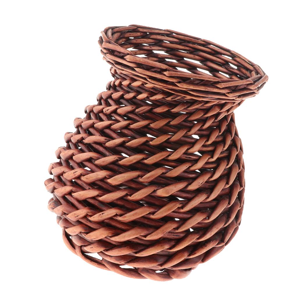 Wicker Planter Modern and Stylish Standing Flower Plant Display Basket size1