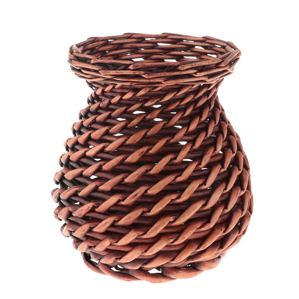 Wicker Planter Modern and Stylish Standing Flower Plant Display Basket size1