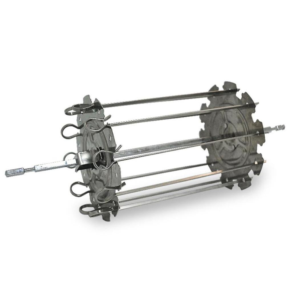 Stainless Steel Skewers Machine BBQ Kebab Maker Roasting Grill 212mm