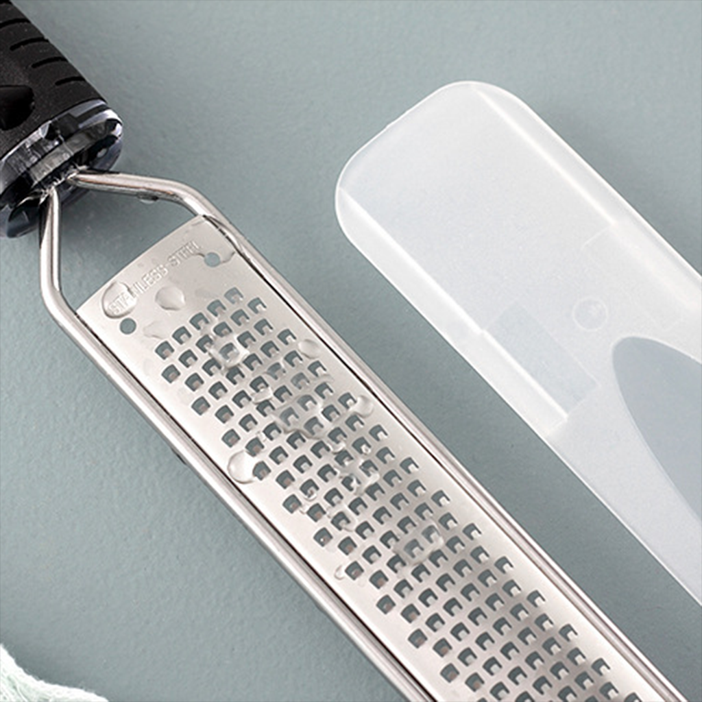 1Pcs Kitchen Cheese Lemon Zester Held Flat Grater with PP Protective Shell