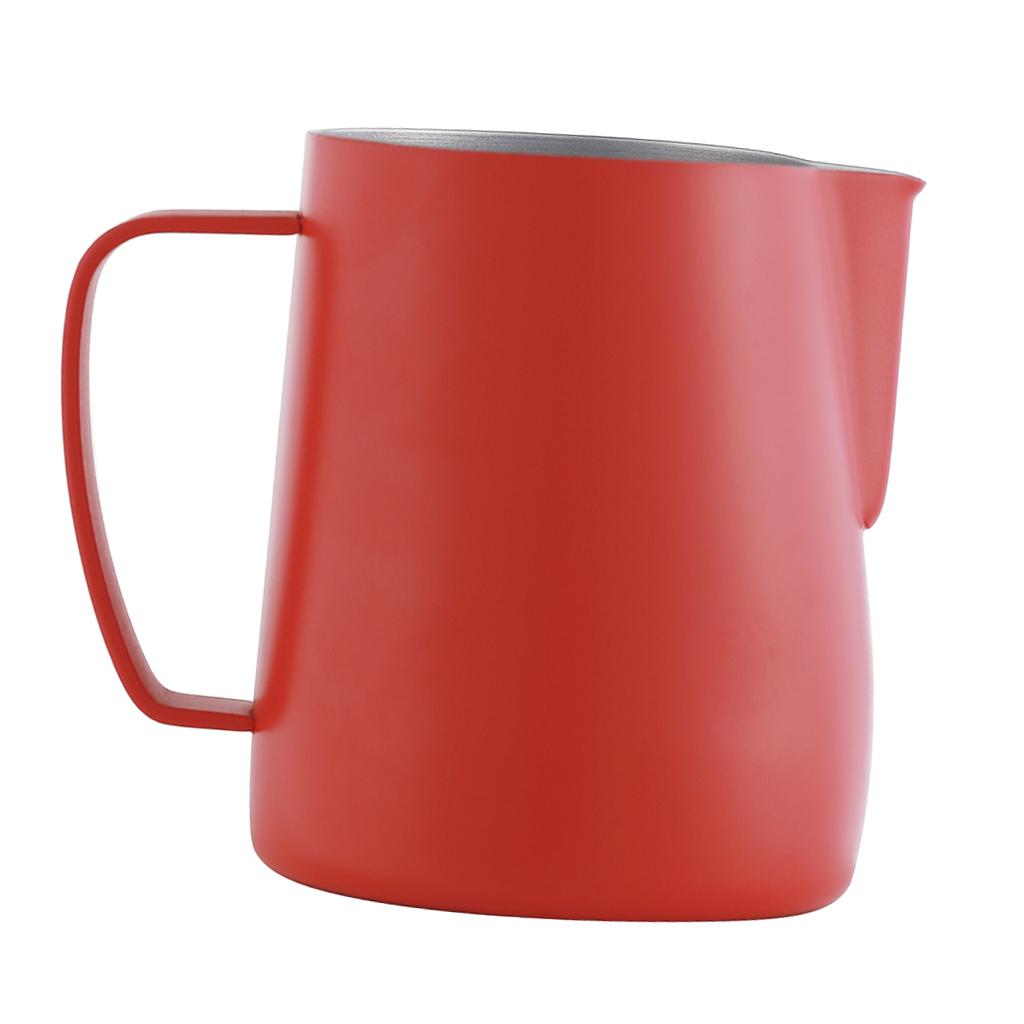 Espresso Milk Frothing Pitcher Stainless Latte Art Coffee Jug Rose Red