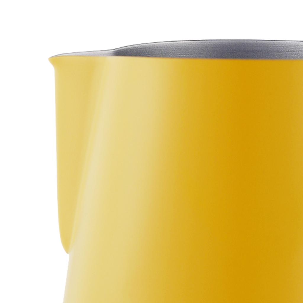 Espresso Milk Frothing Pitcher Stainless Latte Art Coffee Jug Yellow