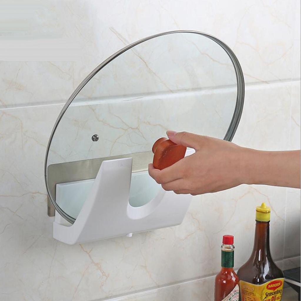 Pan Cover Rack Pot Lid Holder Kitchen Cooking Tool Organizer Storage Shelf