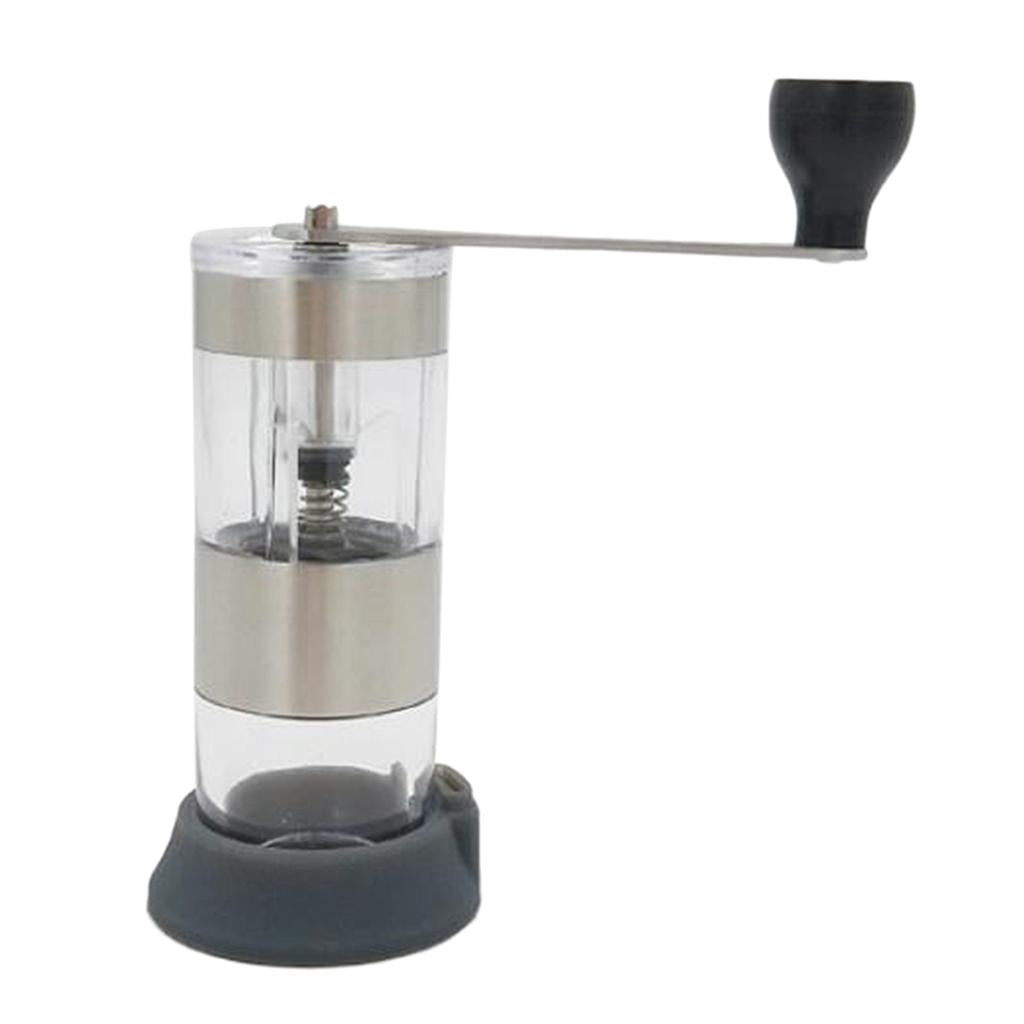 1Pc Ceramic Manual Coffee Grinder Portable Hand Crank Stainless Coffee Mill