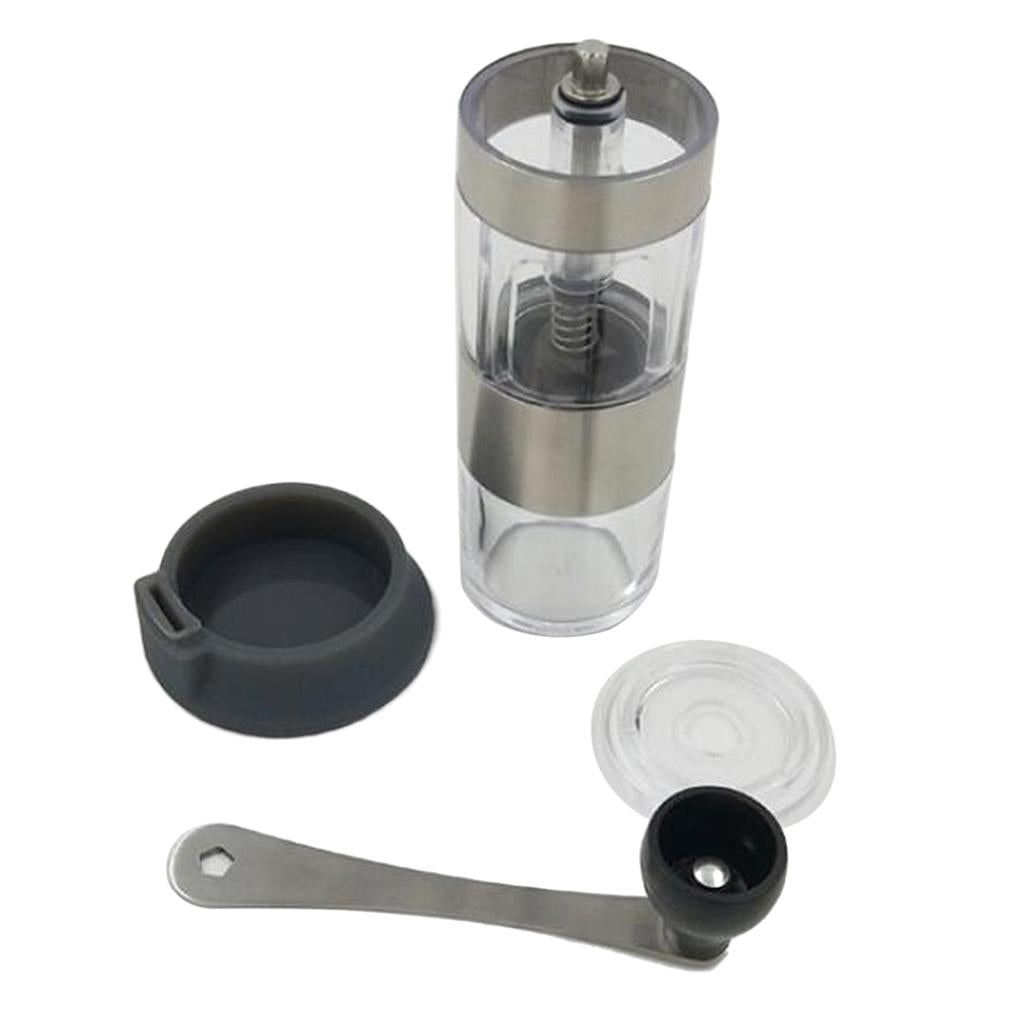 1Pc Ceramic Manual Coffee Grinder Portable Hand Crank Stainless Coffee Mill