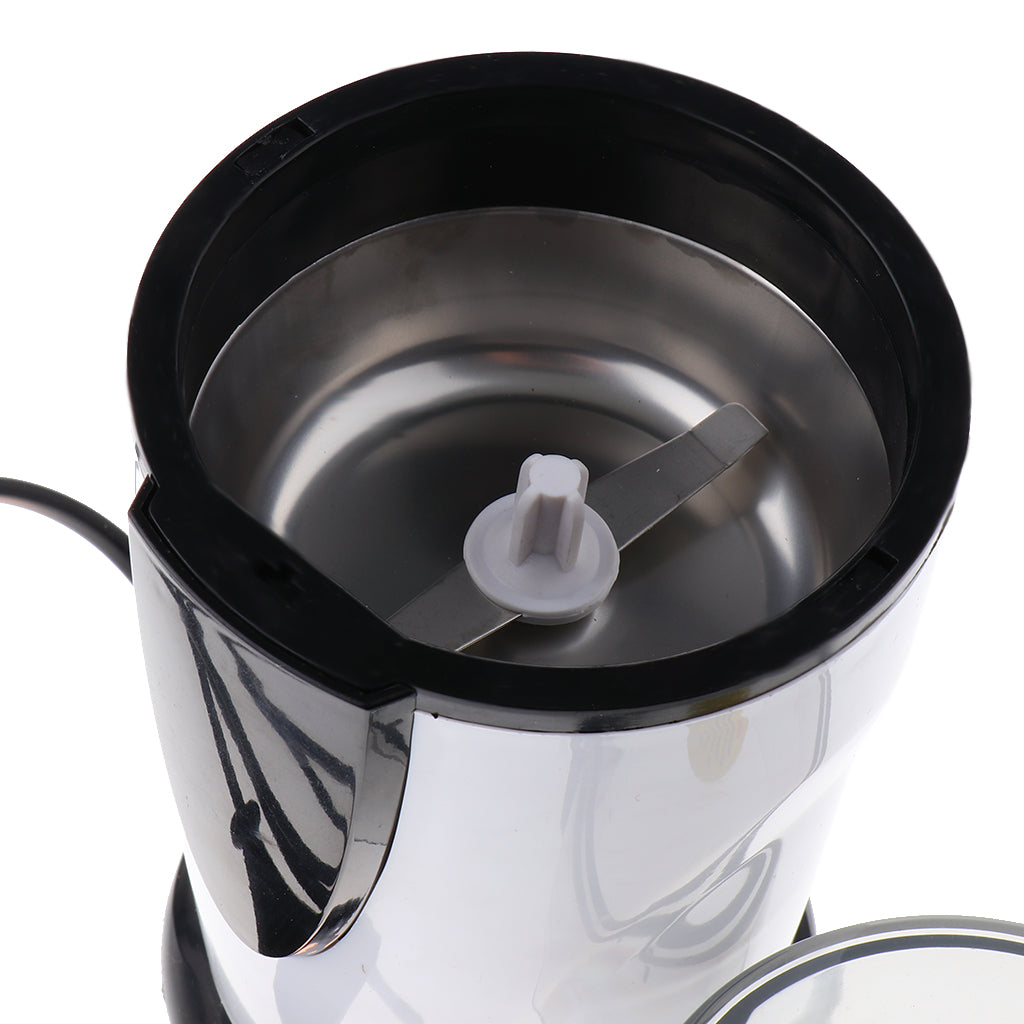 Electric Coffee Grinder Maker Stainless Steel Blades Bean Mill Cafe Tool
