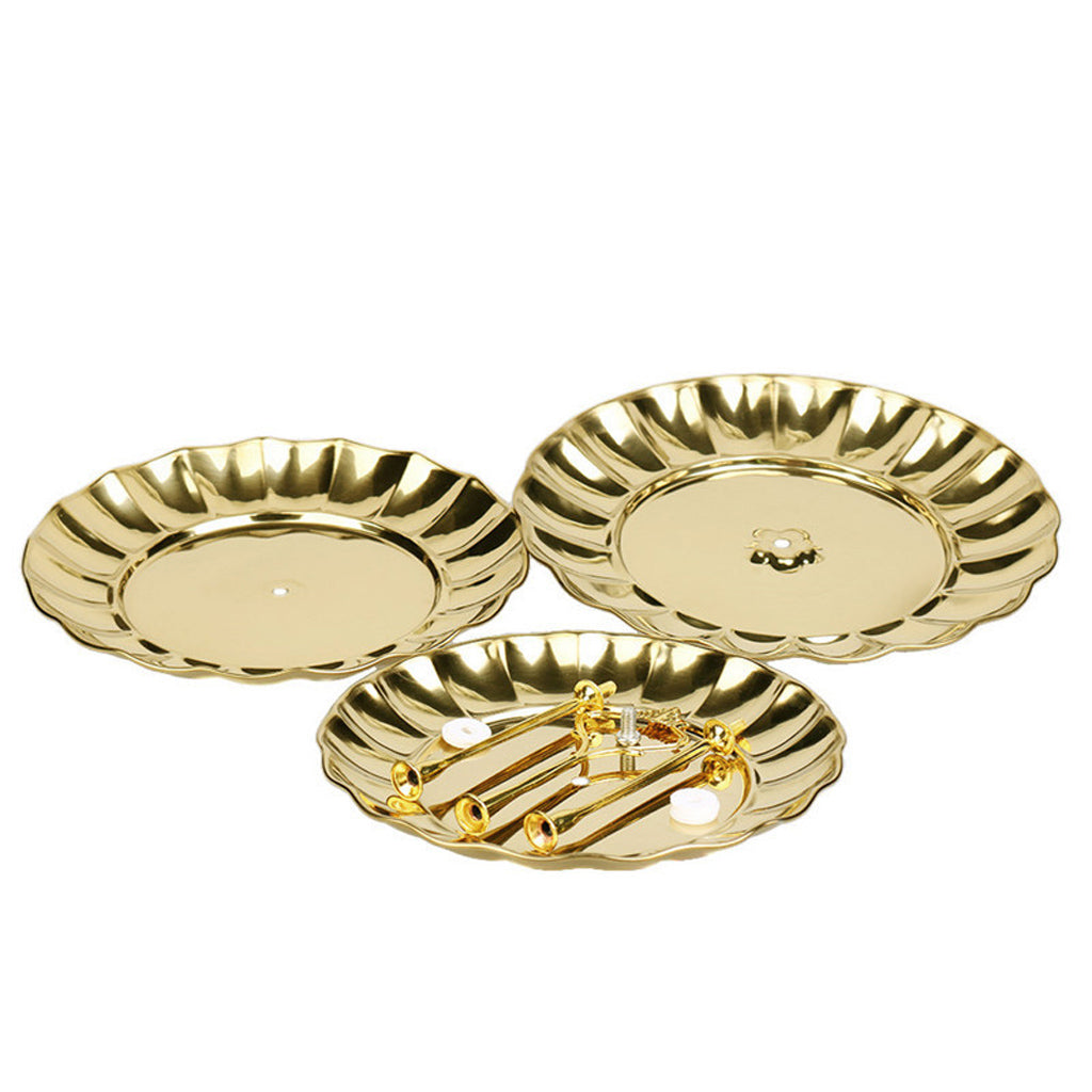 Cake Stand Fruit Plates Cupcake Party Wedding Decorating 3 Tier Golden
