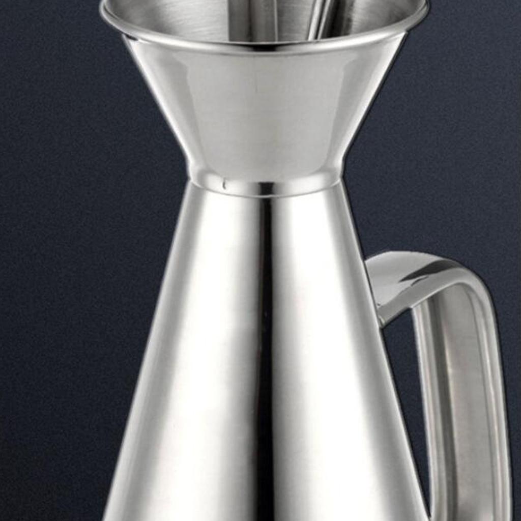 Stainless Steel Oil Vinegar Can Drizzler Cruet Bottle Oil Pot Dispenser
