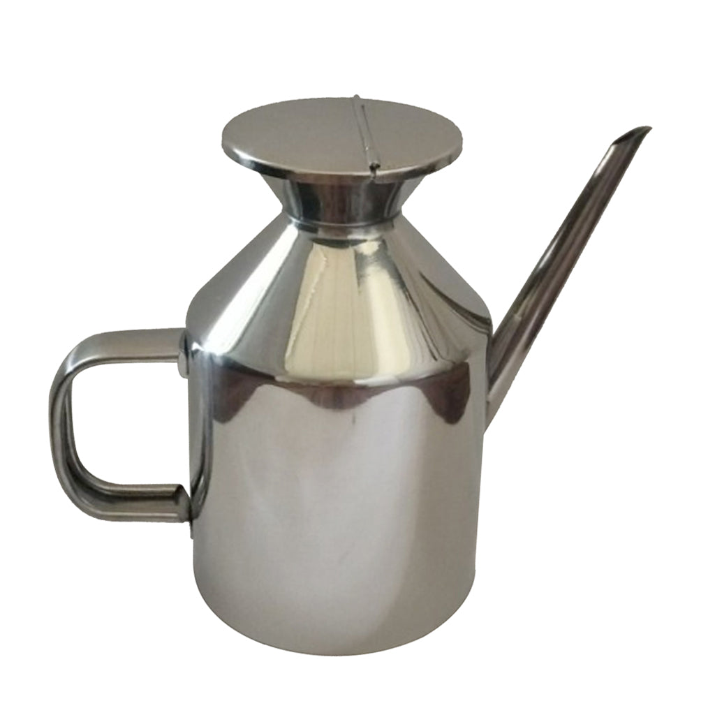 Oil Dispenser Stainless Steel Pot Vinegar Bottle Soy Sauce Kettle 625ml