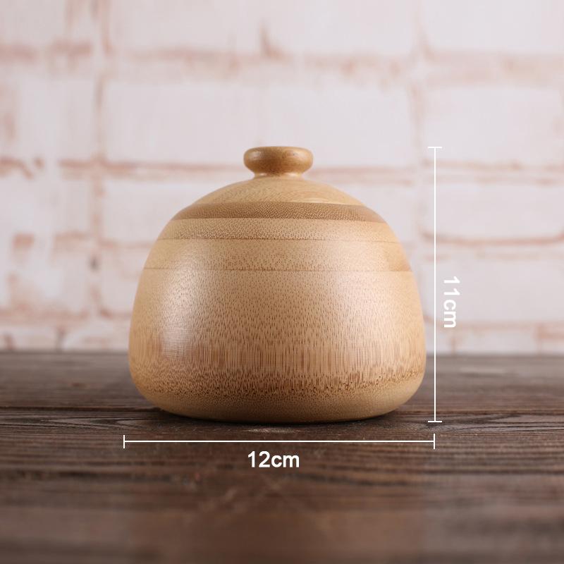 Bamboo Tea Storage Box Organizer Container Wood Tea Caddy for Home Office