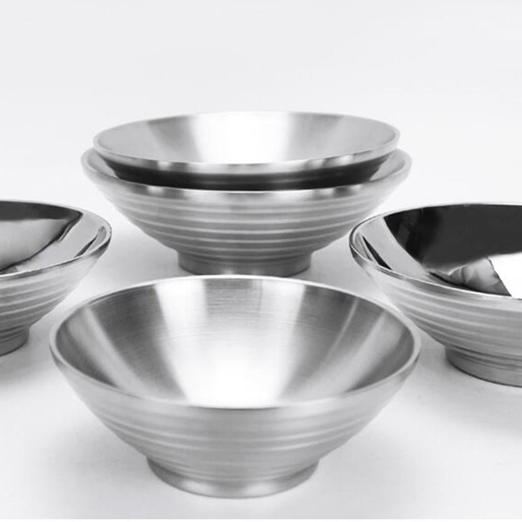 Double Wall Insulated Stainless Steel Bowl for Salad, Soup, Noodle 18cm