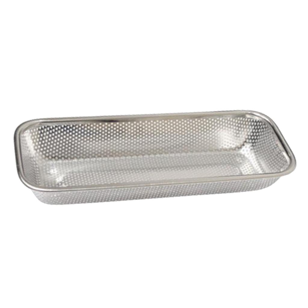 Stainless Steel Rice Drainer Basket Kitchen Colander Fruit Chopsticks Rack