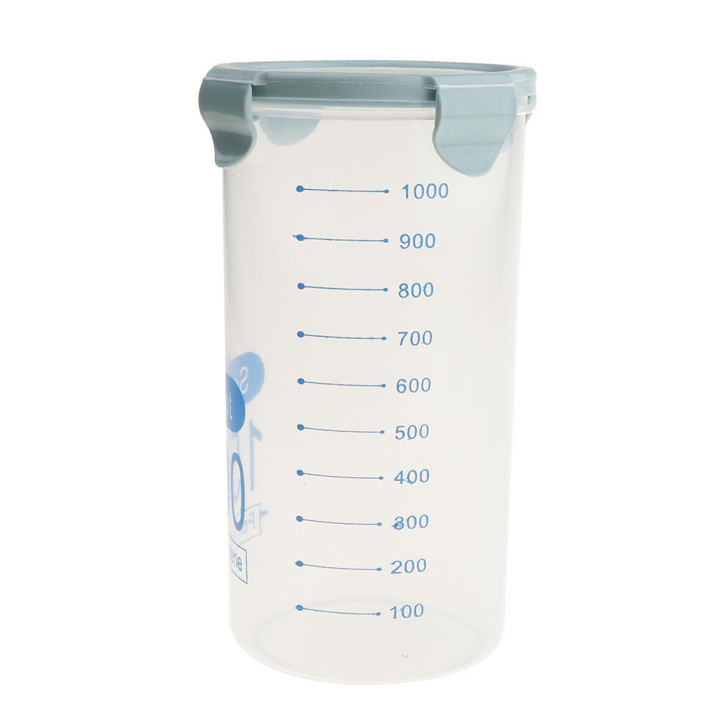 Cereal Container Storage Containers Flour Container Keeper Blue 1500ml