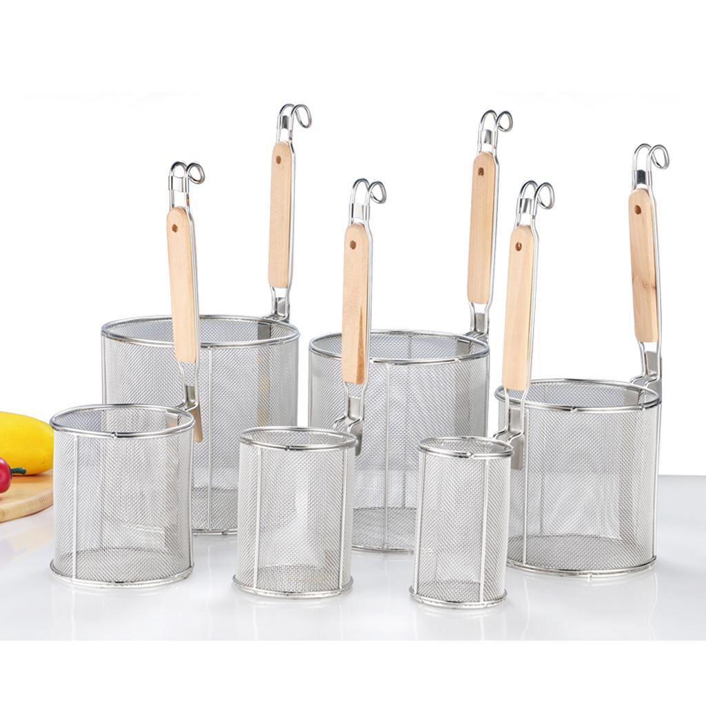 Stainless Kitchen Noodle Colander Soup Oil Filter Spoon Powder Fence 12cm