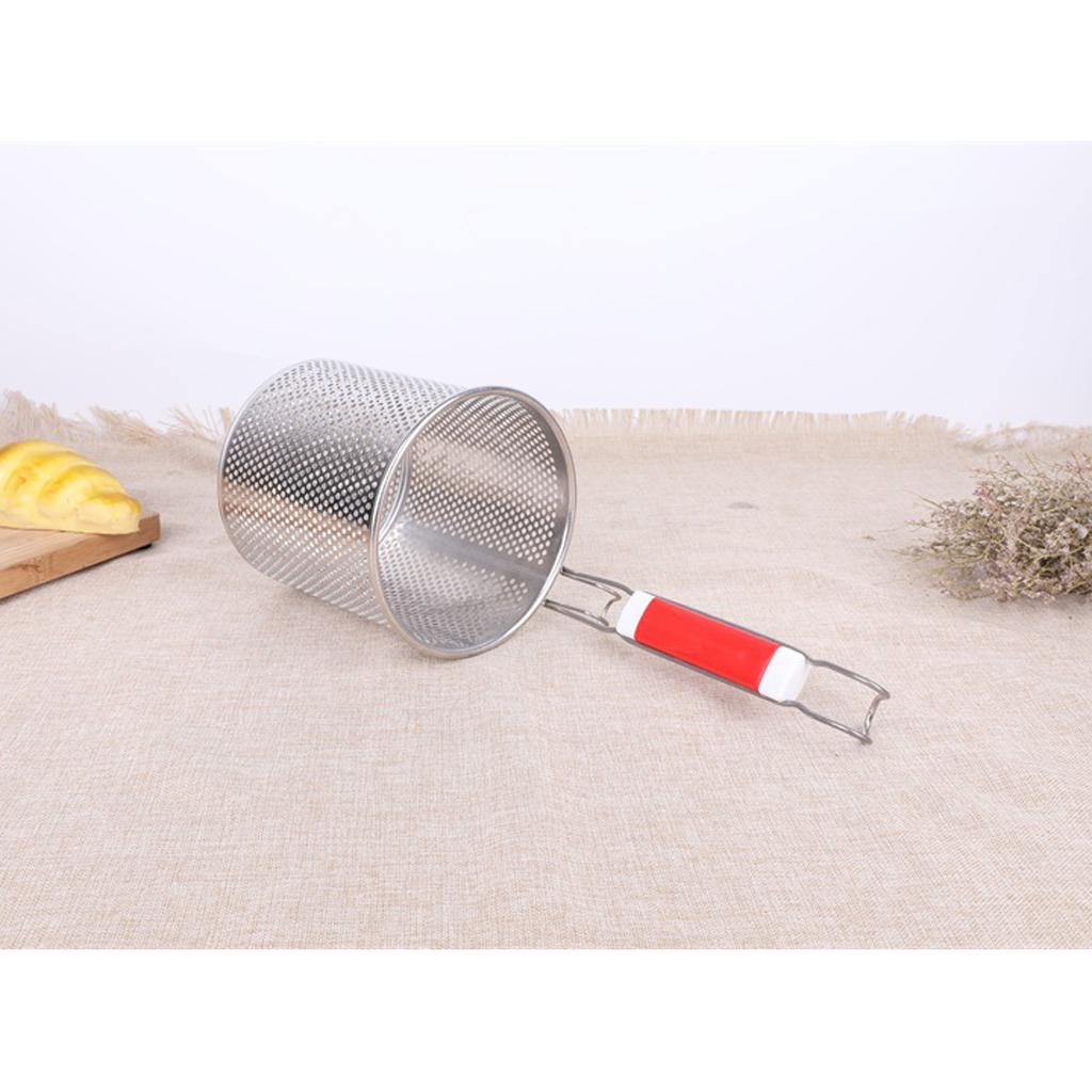 Kitchen Pasta Noodle Food Strainer, Stainless Steel, Deep Fry Basket 16cm