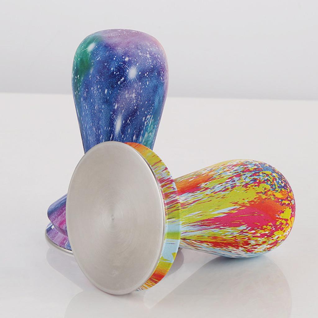 Stainless Steel Coffee Tamper Machine Espresso Press Flat Base Colorful