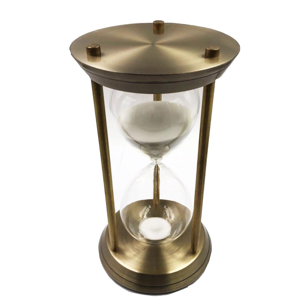 Metal Sandglass Rotating Hourglass Sand Clock Timers Desktop 60 Minutes