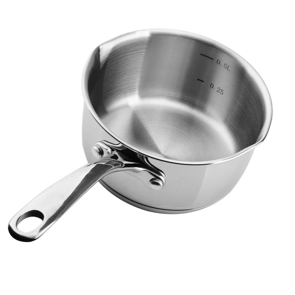 Stainless Steel Mini Sauce Pan Nonstick Small Milk Pan Kitchen Tools 500ml