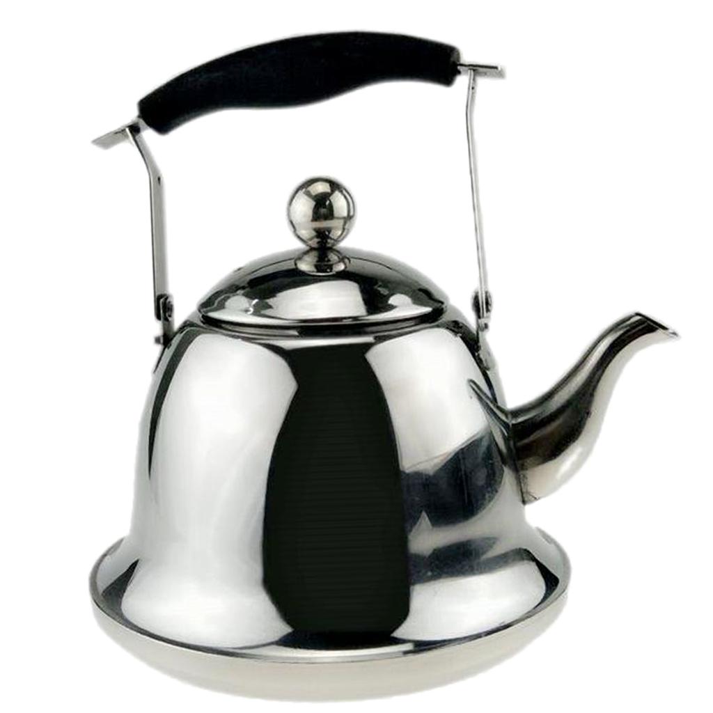 Outdoor Camping Stainless Steel Kettle Kitchen Fast Boil Tea Pot Silver 3L