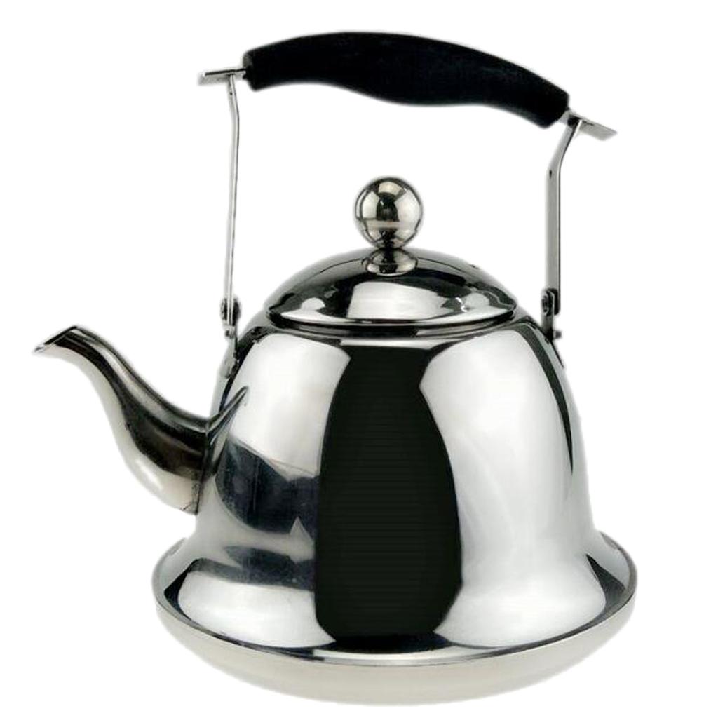 Outdoor Camping Stainless Steel Kettle Kitchen Fast Boil Tea Pot Silver 3L