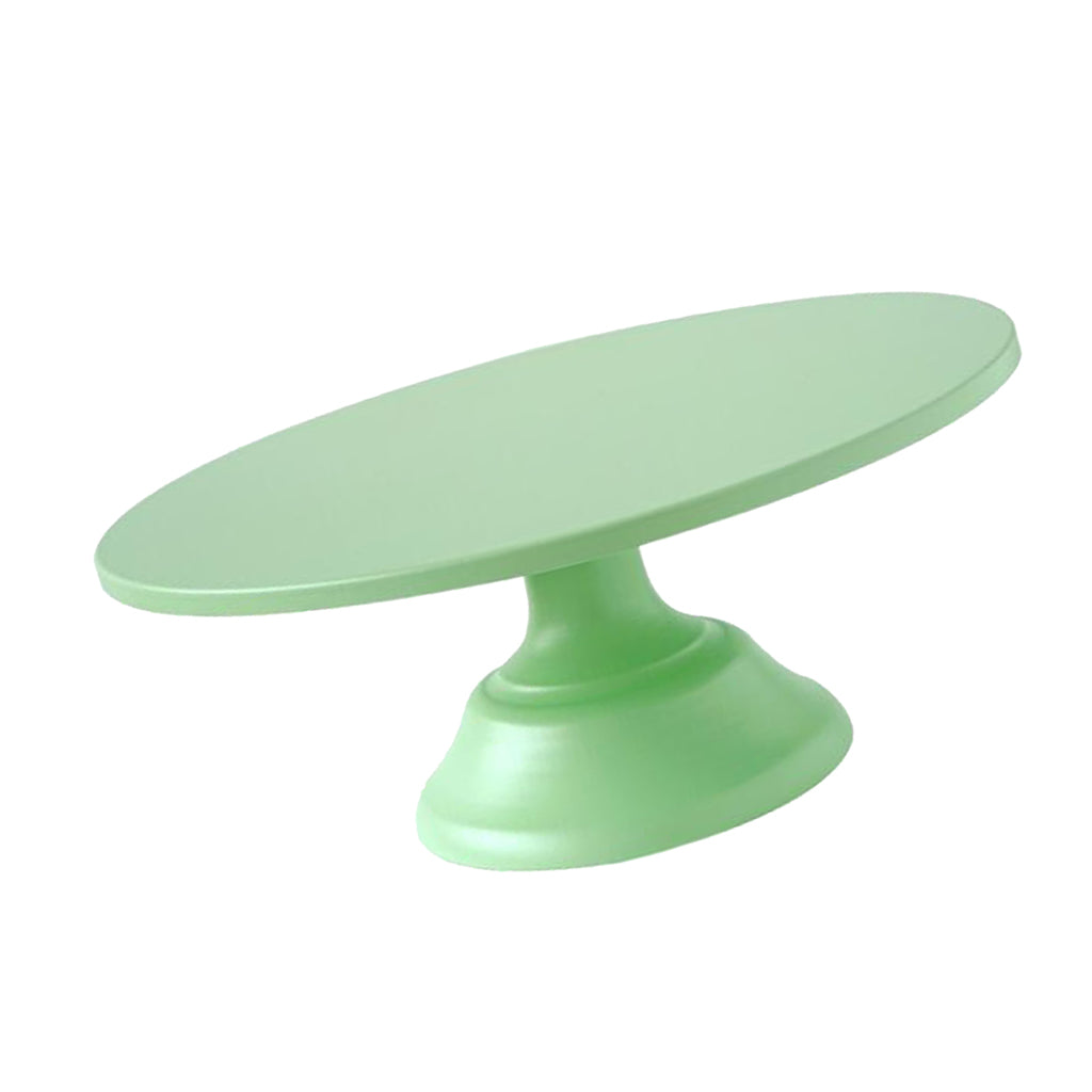 Metal Round Display Cake Stand Food Platter Serving Rack Holder Green 12inch