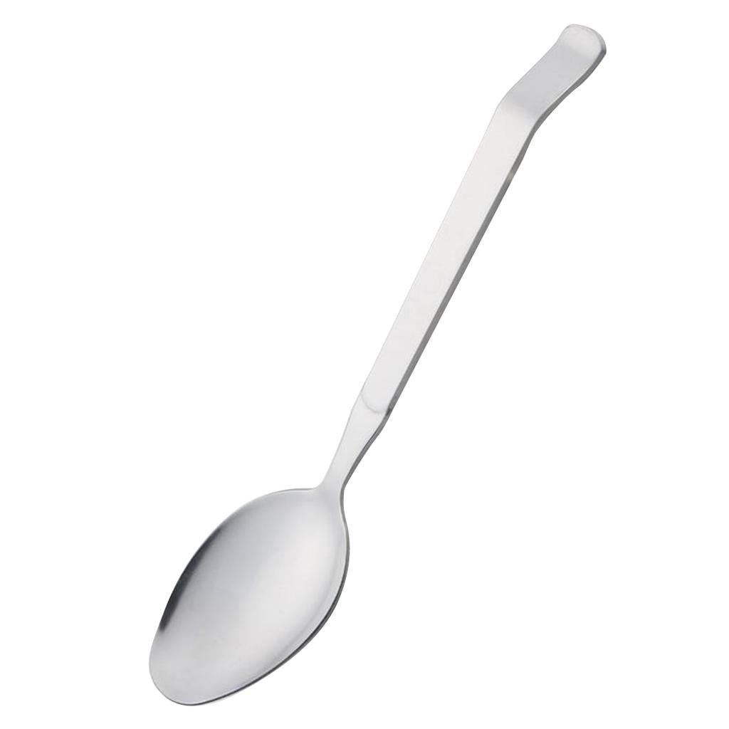 2xStainless Steel Spoon Colander Long Handle Ladle Dinner Serving A