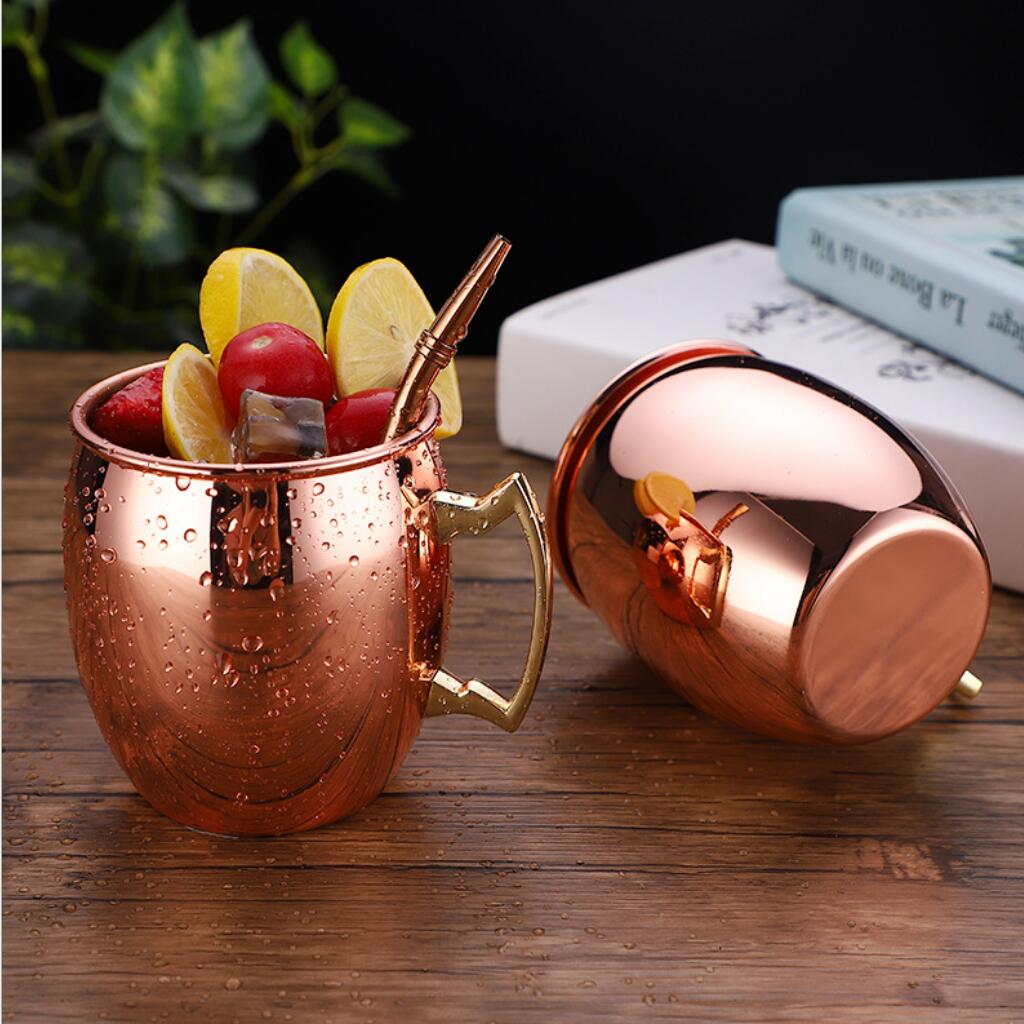 430ml Moscow Mule Mugs Cocktail Beer Drinking Cup Kitchen Bar Drinkware