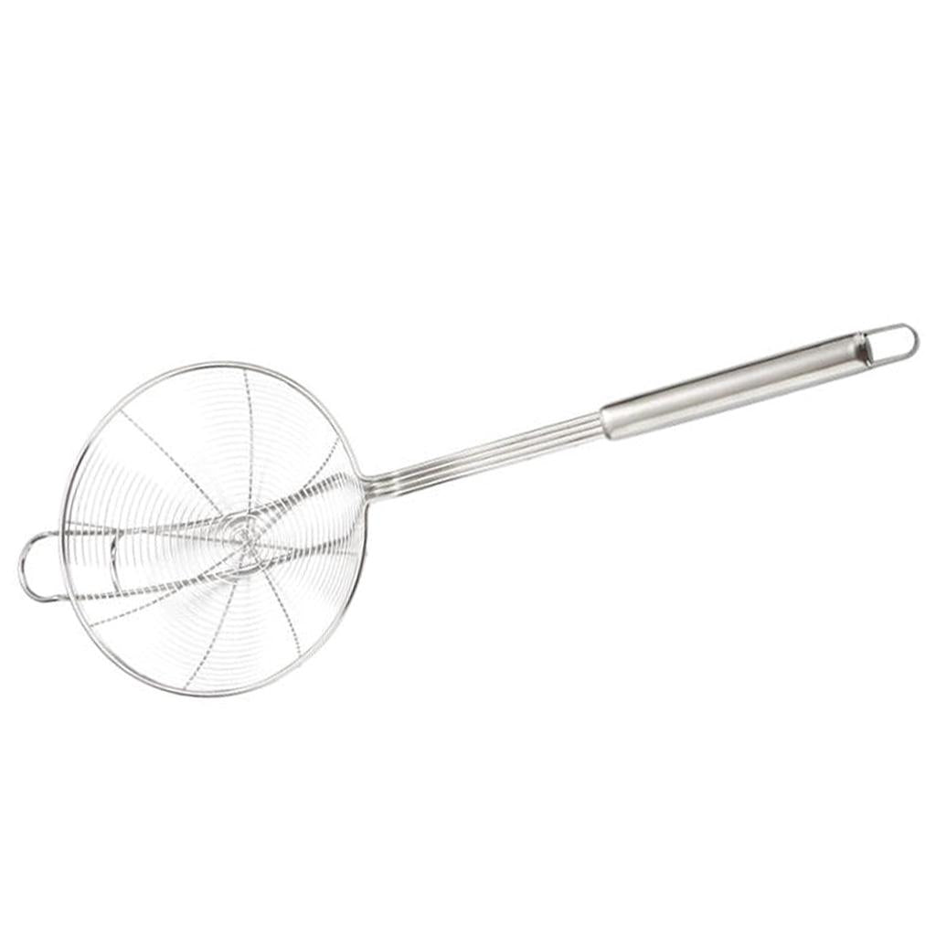 Stainless Steel Skimmer Strainer Wire Skimmer Spiral Mesh Skimmer Spoon 18cm