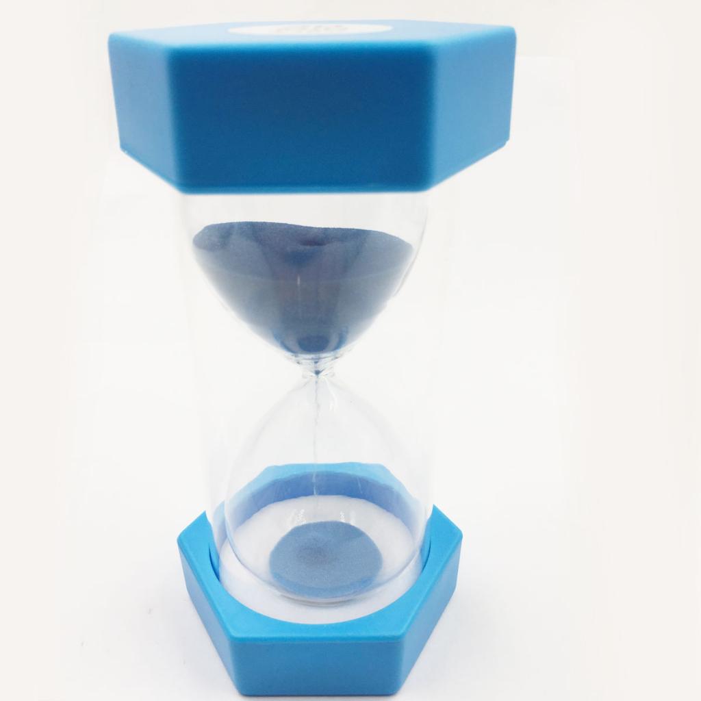 Six angles Plastic Sand Timer Hourglass Kid Reading Game Playing 5 Minute