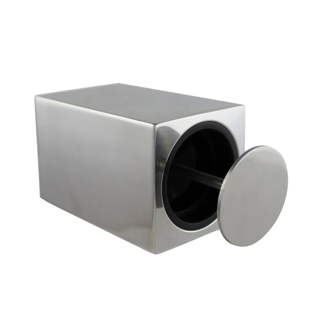 Portable Stainless Steel Automatic Push Type Toothpick Dispenser Holders