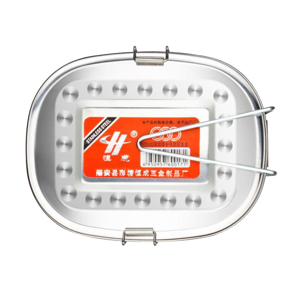 Stainless Steel Bento Lunch Box Food Containers Storage Lids Large