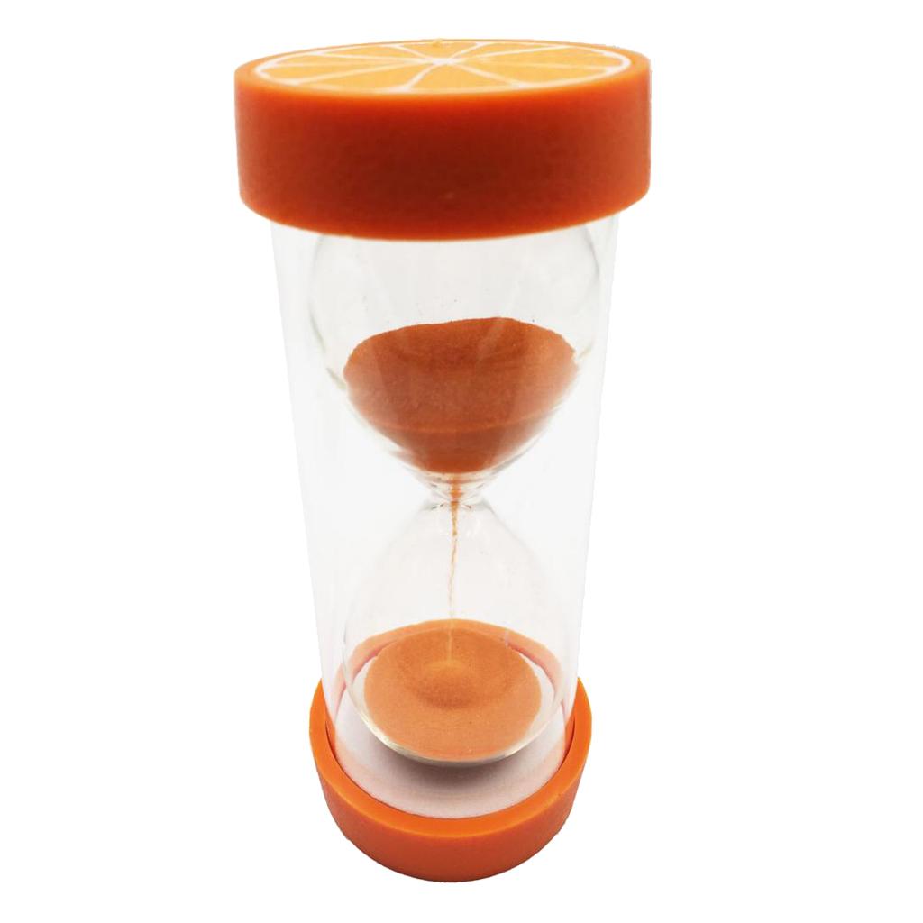 Cute Sandglass Hourglass Sand Clock Timers Desktop Clock 15 Minute Orange