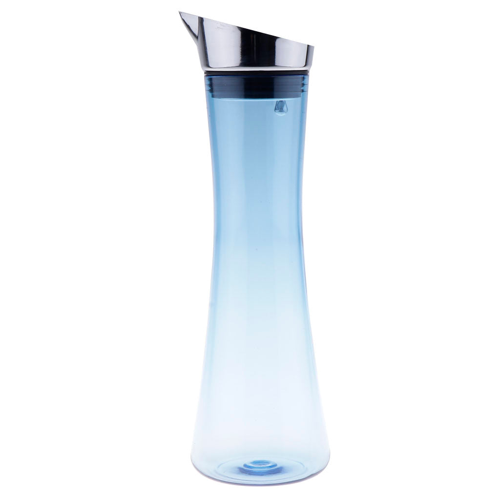 Water Juice Milk Drinks Iced Tea Beverage Pitcher Jug 1L Blue