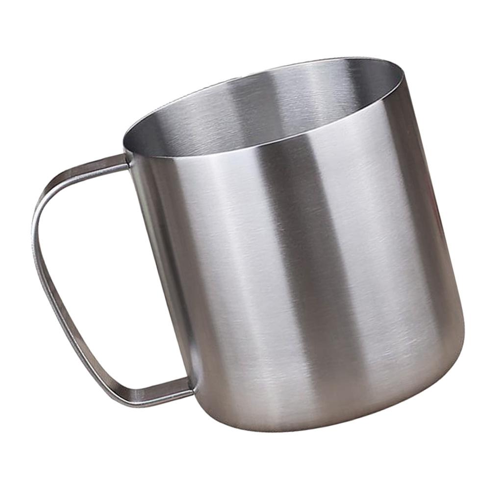 Stainless Steel Coffee Mug Beer Mug Metal Coffee Tea Cup Kids Drinking Mug
