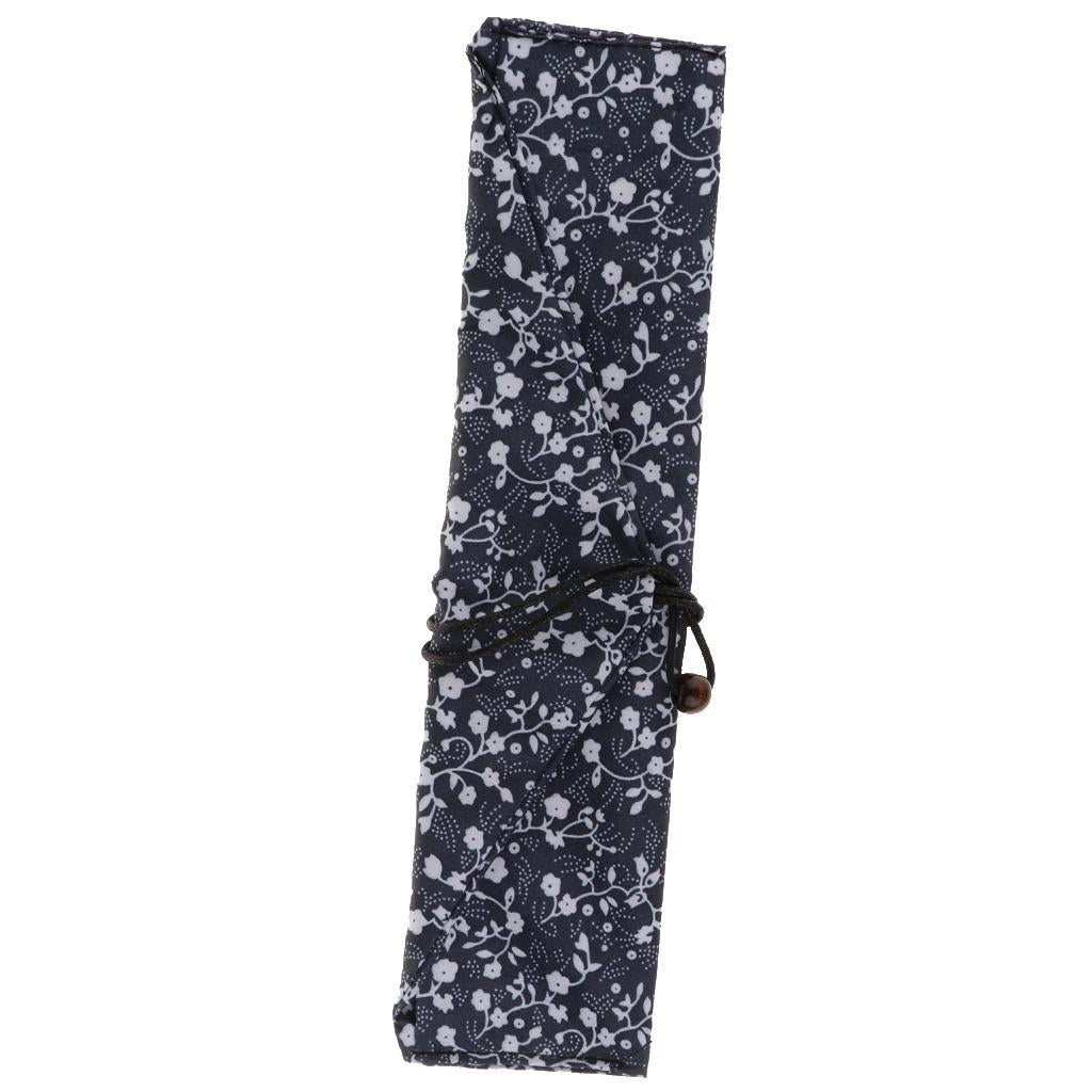 Cloth Cutlery Storage Bag Spoon Chopsticks Fork Organizer Pen Pencil Pouch J