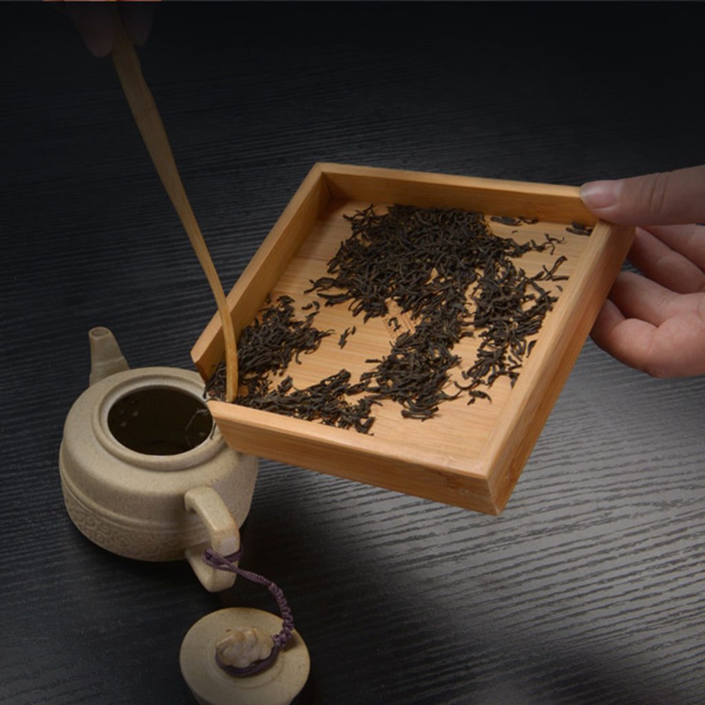Bamboo Loose Tea Inspection Tray Collection Tray Gongfu Tea Serving Tray