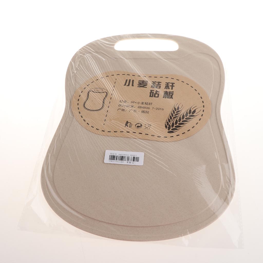 Antimicrobial Protection BPA-Free Wheat Straw Cutting Board Nordic Beige