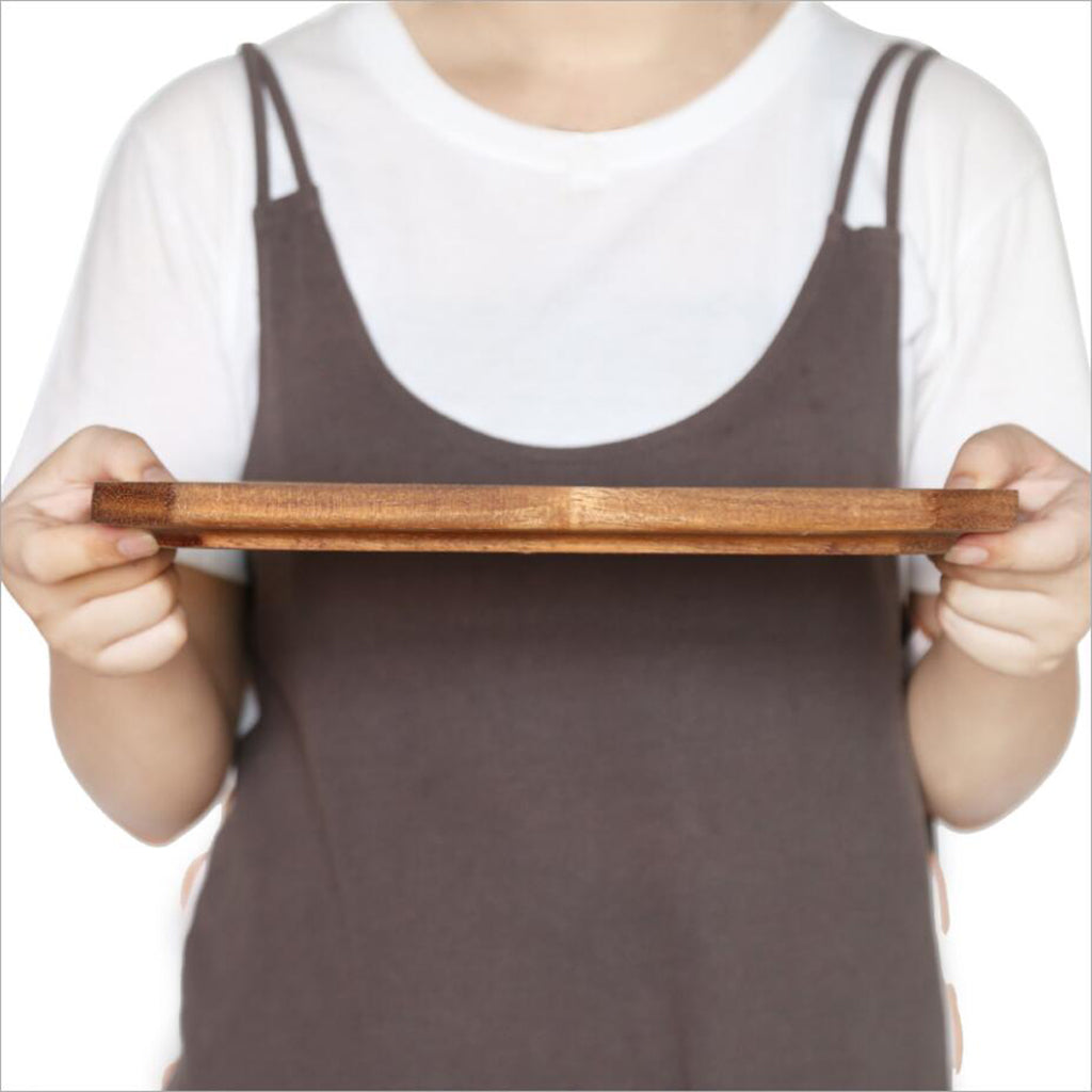 Wood Food Serving Tray For Breakfast in Bed Party Octagonal plate (large )