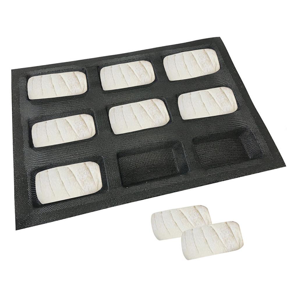 Silicone Hotdog Forms Bun French Bread Molds Square Shape Tartlets Molds