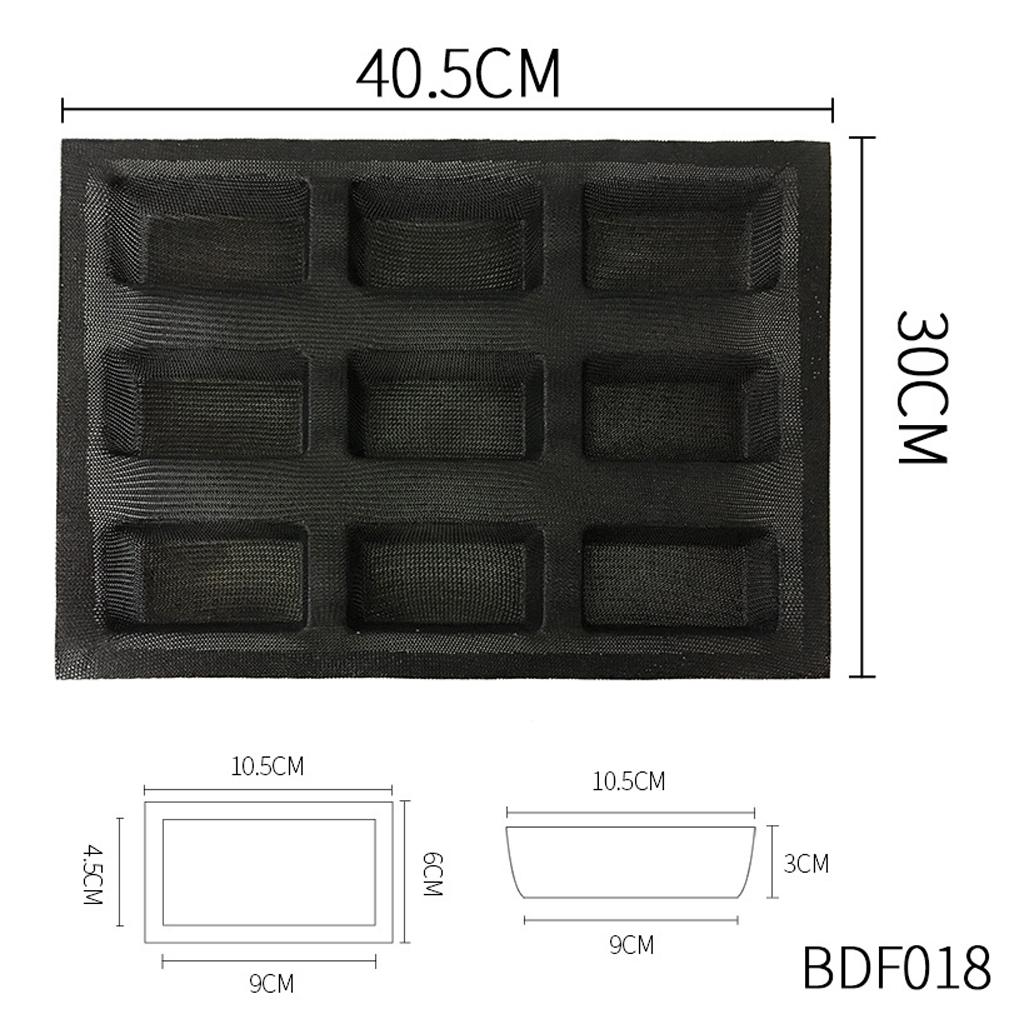 Silicone Hotdog Forms Bun French Bread Molds Square Shape Tartlets Molds