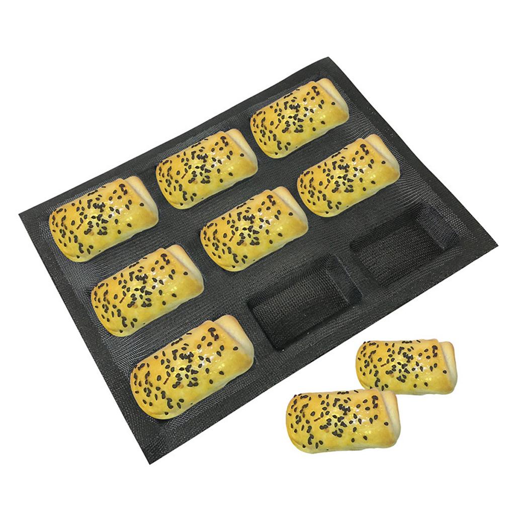 Silicone Hotdog Forms Bun French Bread Molds Square Shape Tartlets Molds