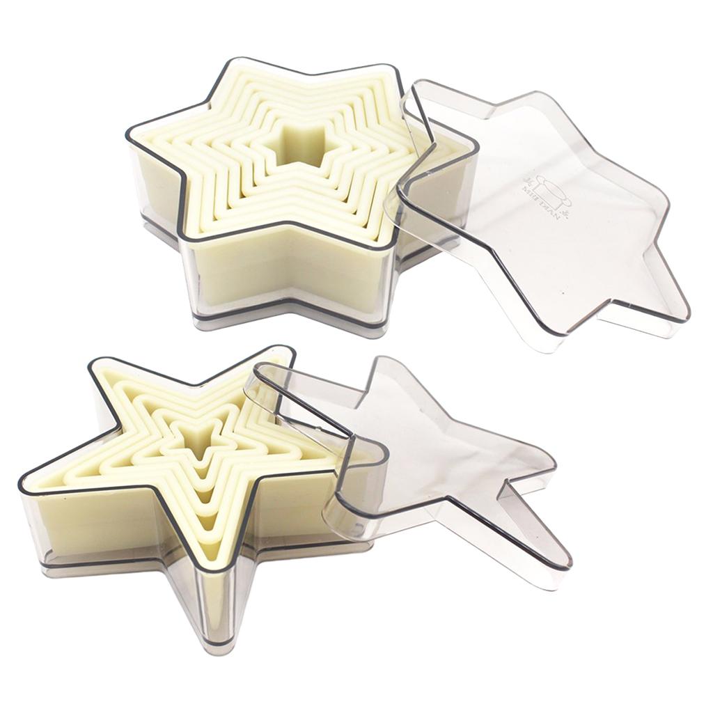 Stars Cookie Cutter DIY Cake Sugar Craft Mold Nylon Five pointed star 5pcs