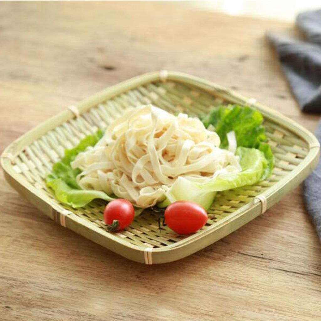 Creative Bamboo Cake Food Serving Trays For Dinning Room Square Shape