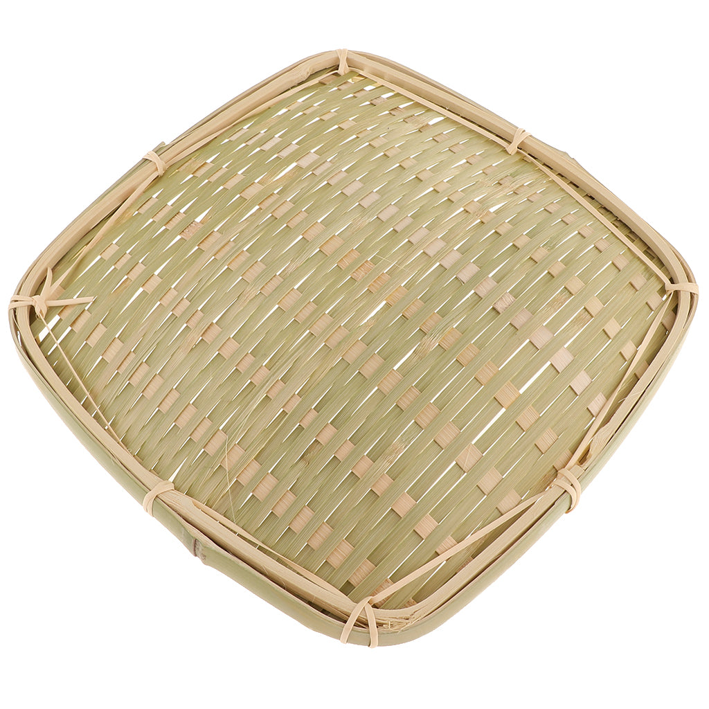 Creative Bamboo Cake Food Serving Trays For Dinning Room Square Shape