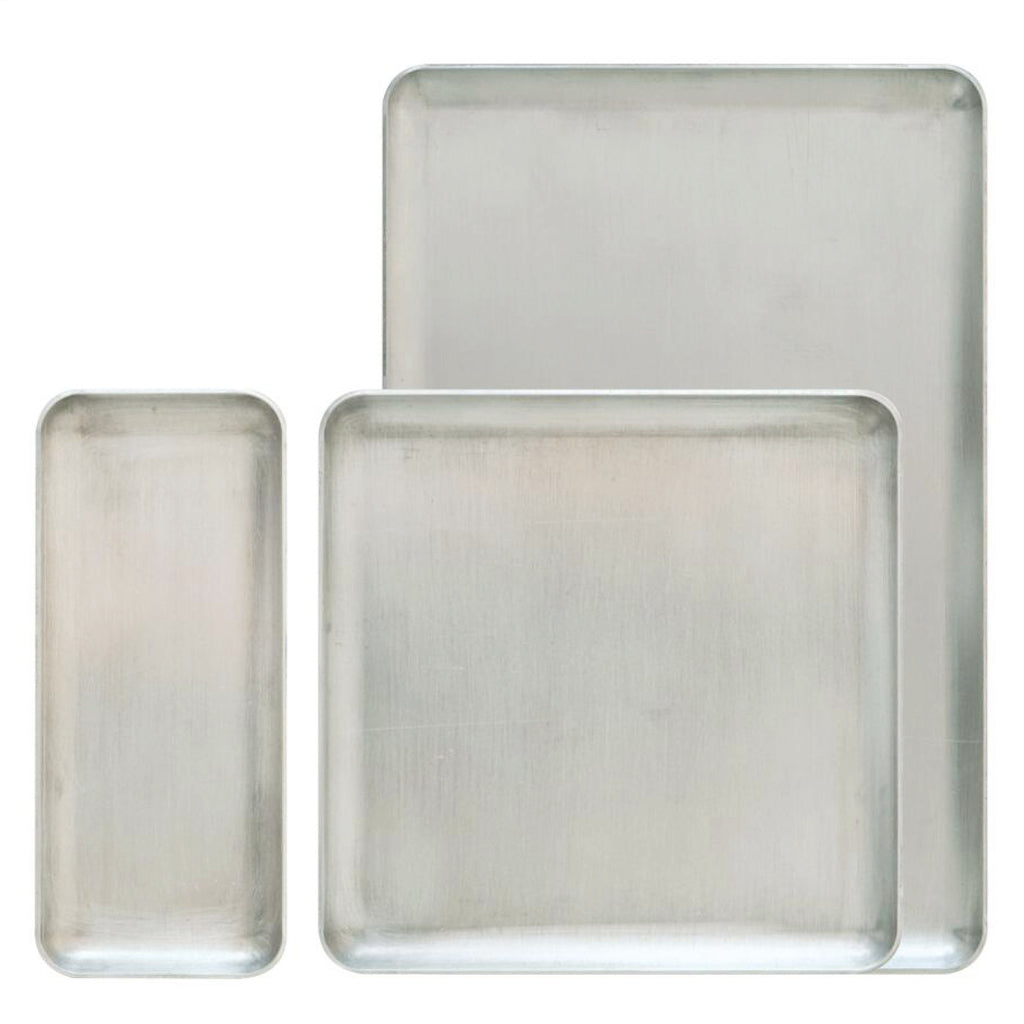 Aluminum Silver tray for candy dessert plate tools Industrial style Small