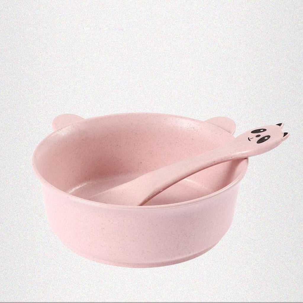 Wheat Straw Bowl Friendly Soup Bowl Sets Microwave tableware Blue