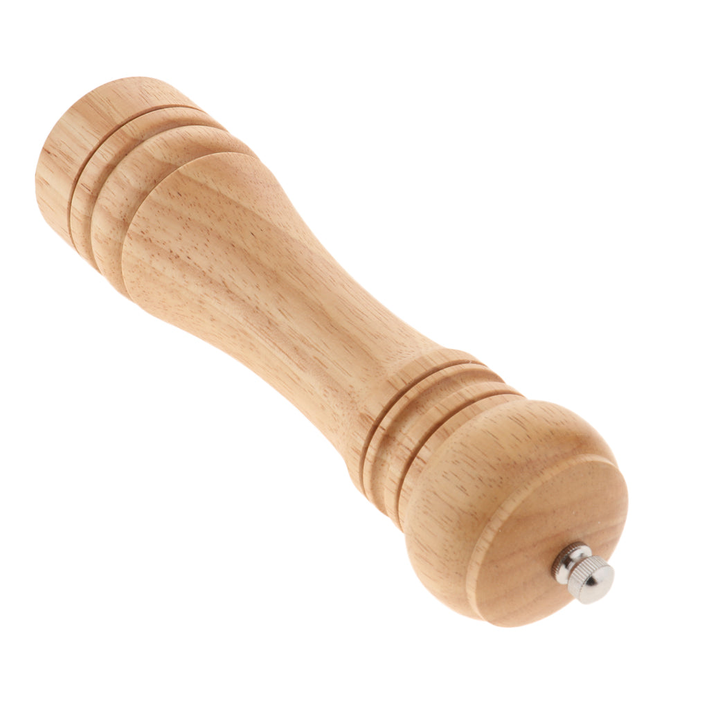 Manual Wood Pepper Salt Mill Grinder Herbs Spice Shaker Kitchen Tool 8 inch