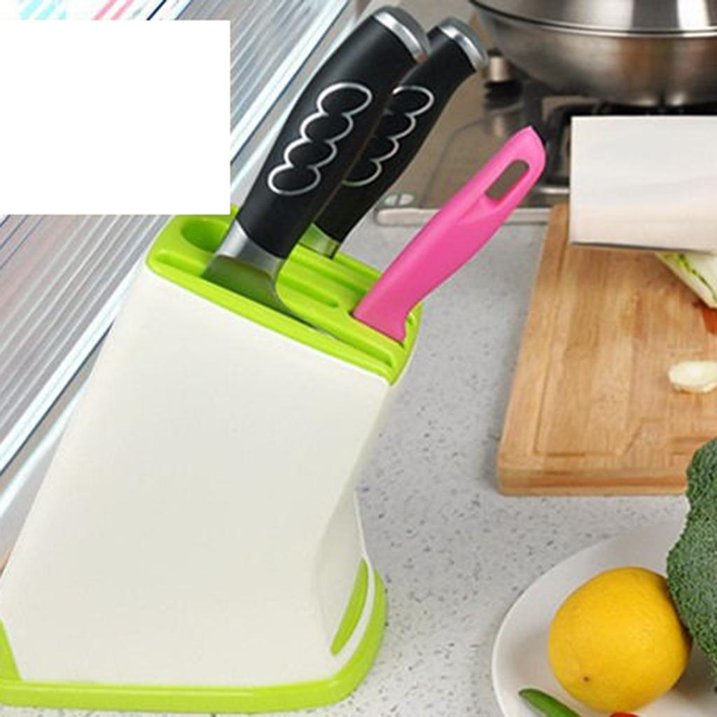 Universal Knife Block Scissors Knife Holder Knives Storage red