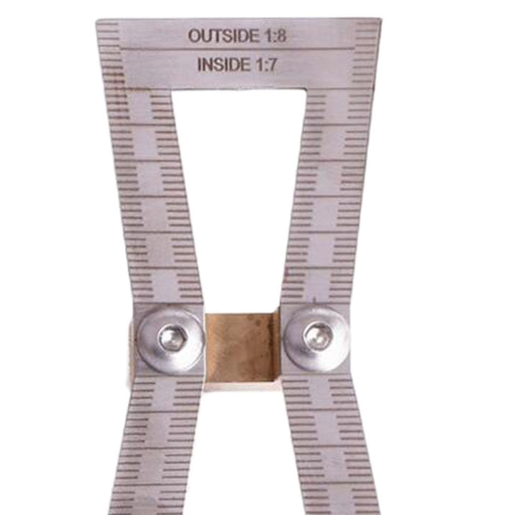 Dovetail Scribe Line Planner Woodworking Crossed Template Drawing with Scale