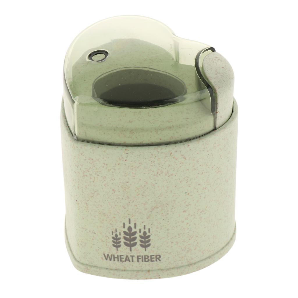 Heart Shape Hand Pressure Plastic Toothpick Holder Dispenser Portable Green